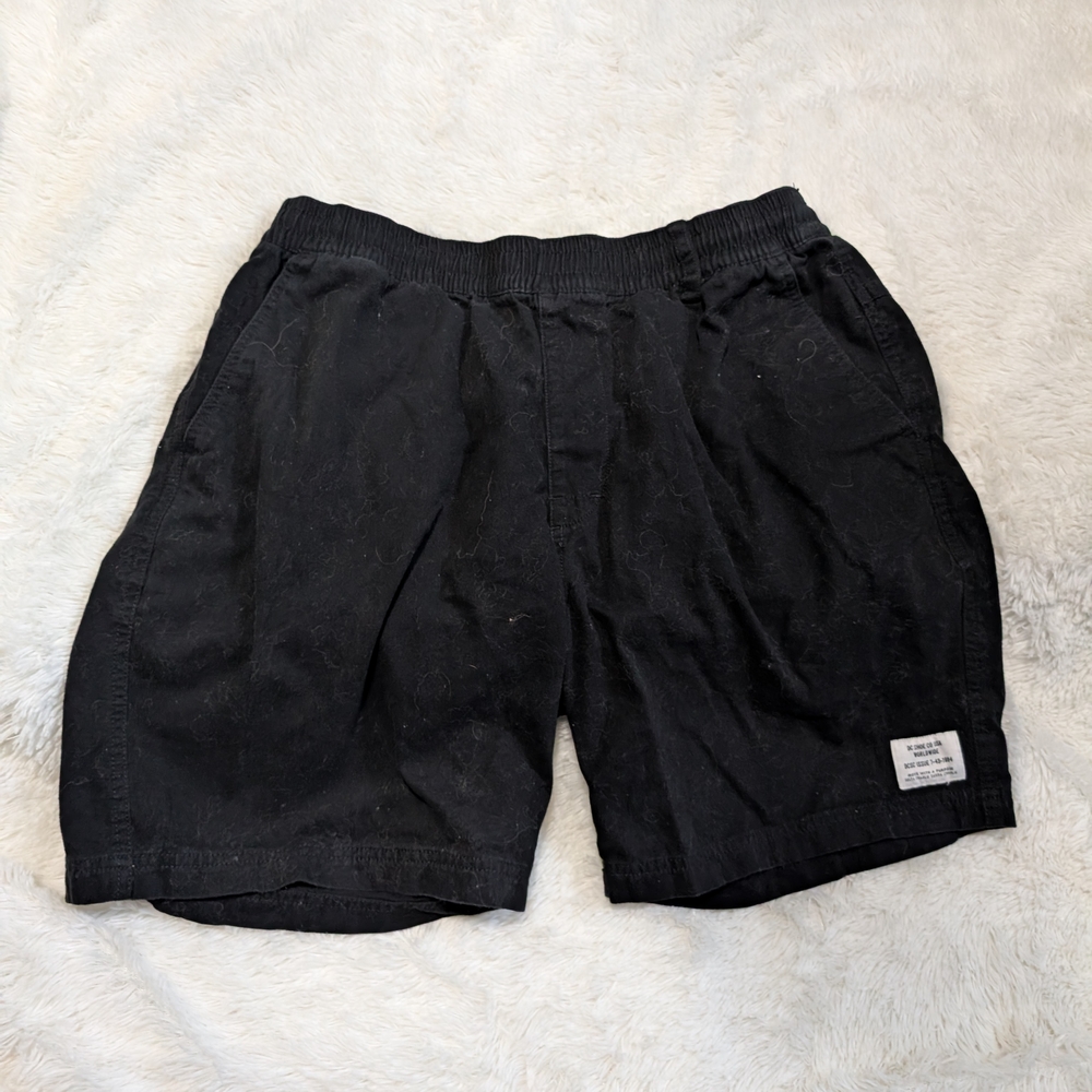 DC Black Skater Stretch Waist Comfort Men's Shorts Size Large